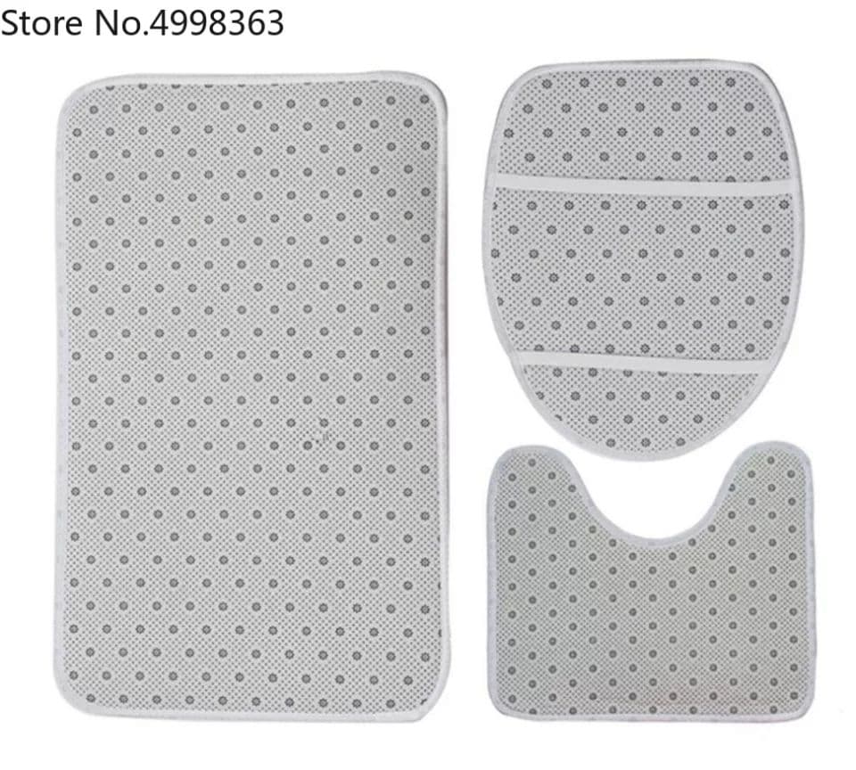 おまけ付き ベティーのシャワーカーテン・バスマット・トイレマット&カバー2点