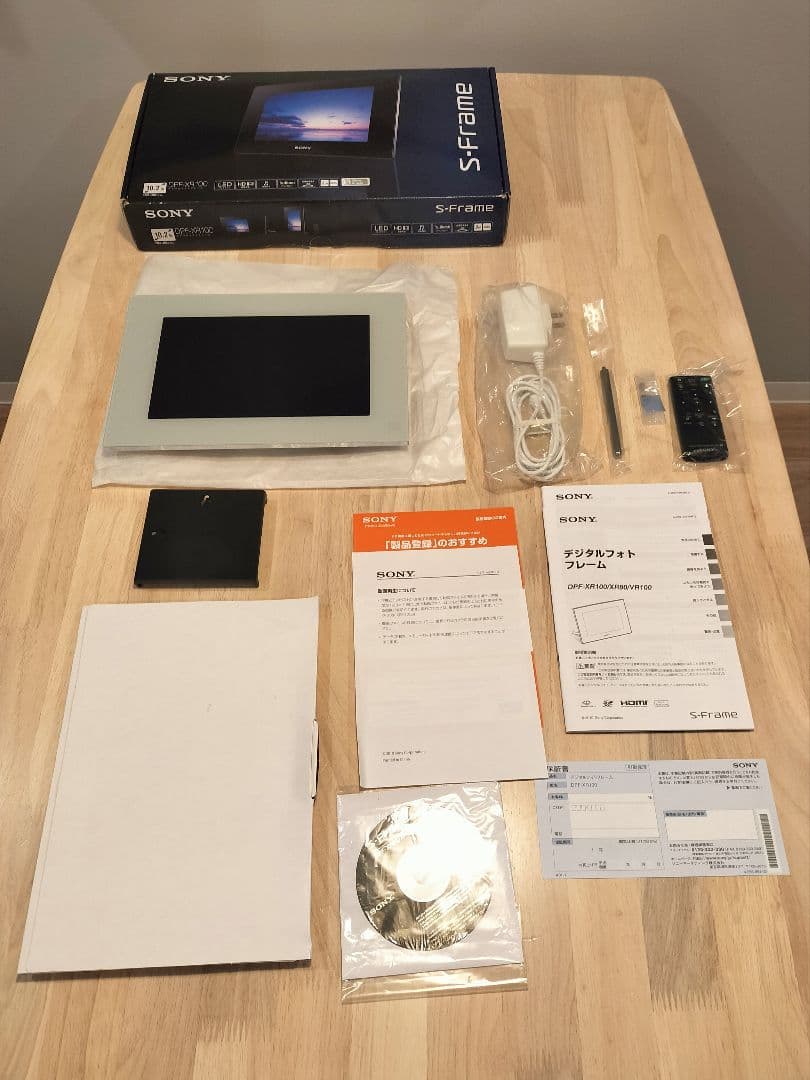 動作確認済み　ほぼ未使用　デジタルフォトフレーム　SONY DPF-XR100