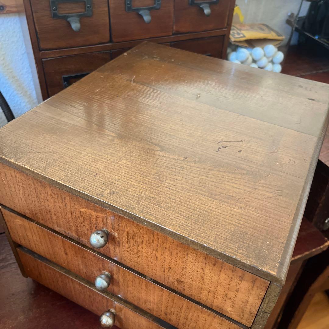 昭和レトロ　アンティーク　ヴィンテージ レターケース 小引き出し　小物入れ