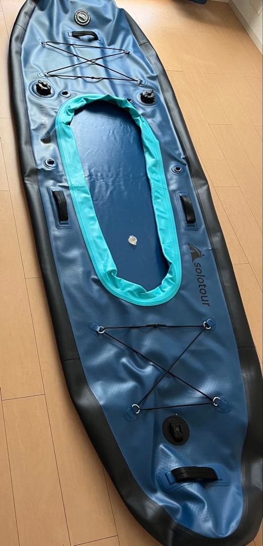 インフレータブルカヤック ネイビー/ターコイズ