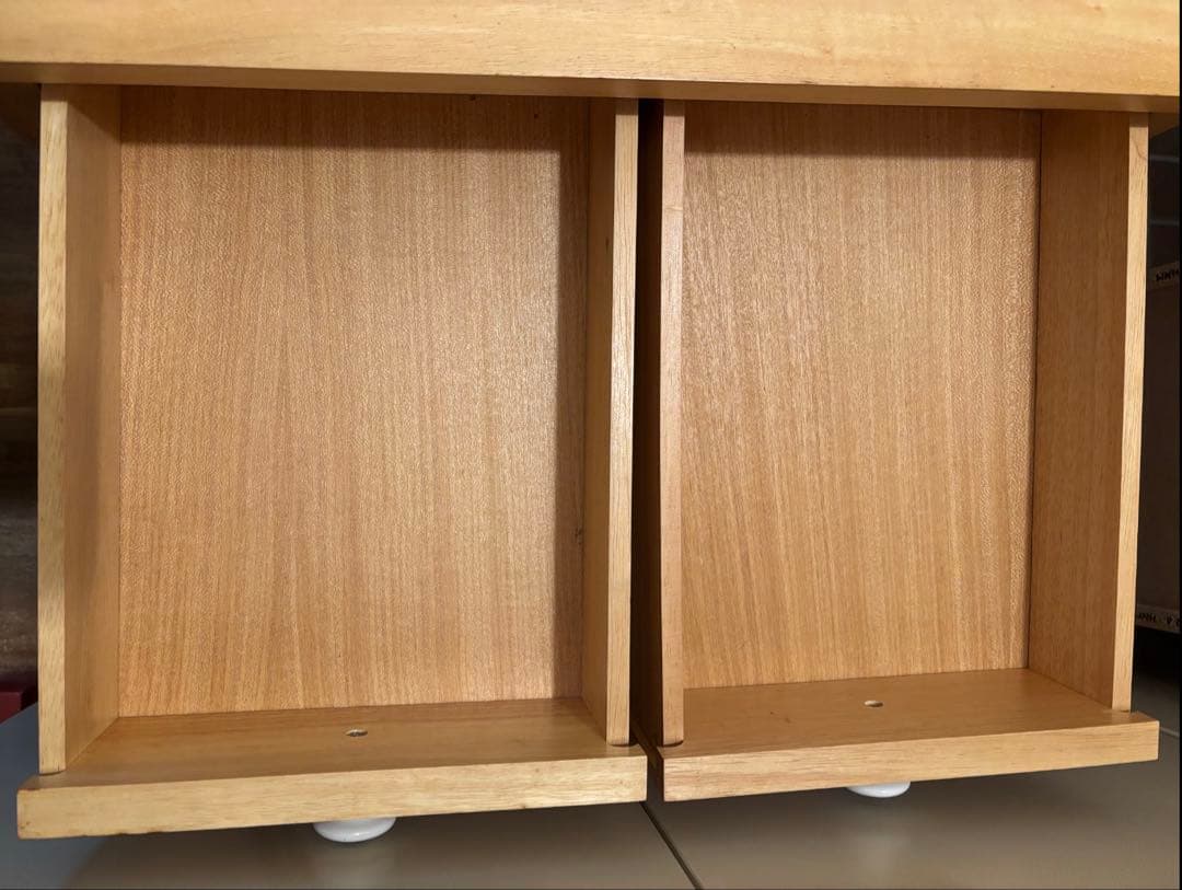 北欧レトロ アイリスオーヤマ 木製 タイル張り キッチンワゴン ダストボックス