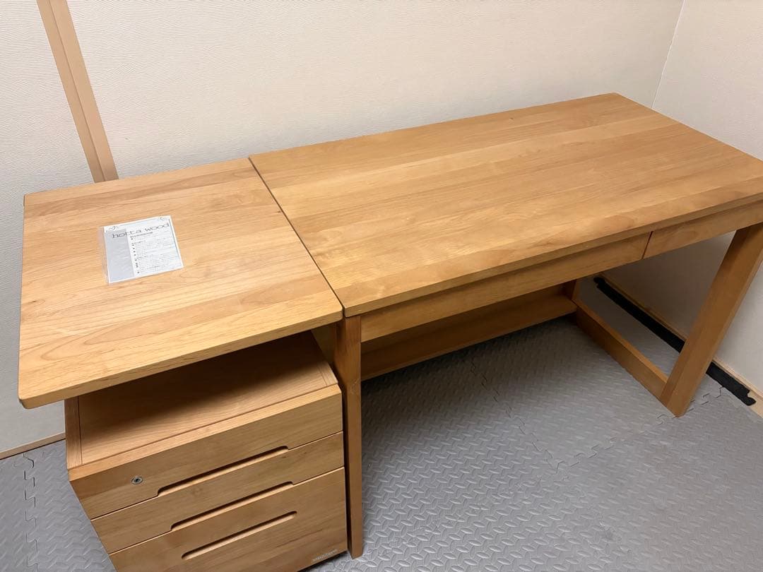 学習机/勉強机/ウッド/引き出し付き/ワークデスク/