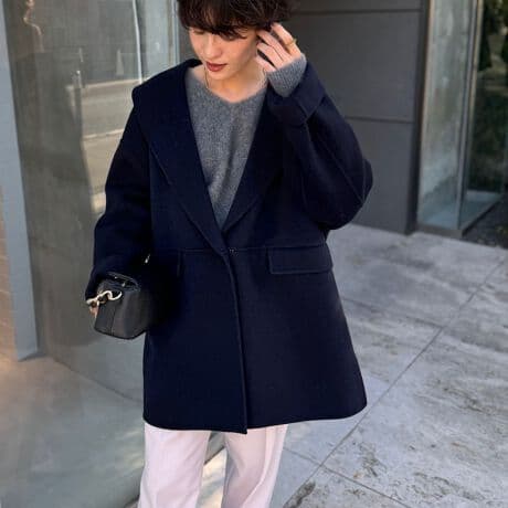 24AW SUPER140リバーショールコート