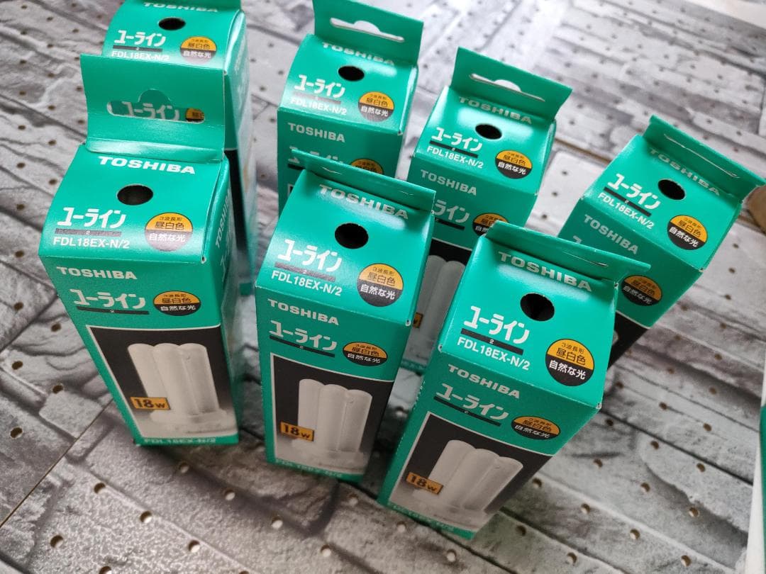 東芝TOSHIBA ユーラインFDL18EX-N/2 18W 7個セット