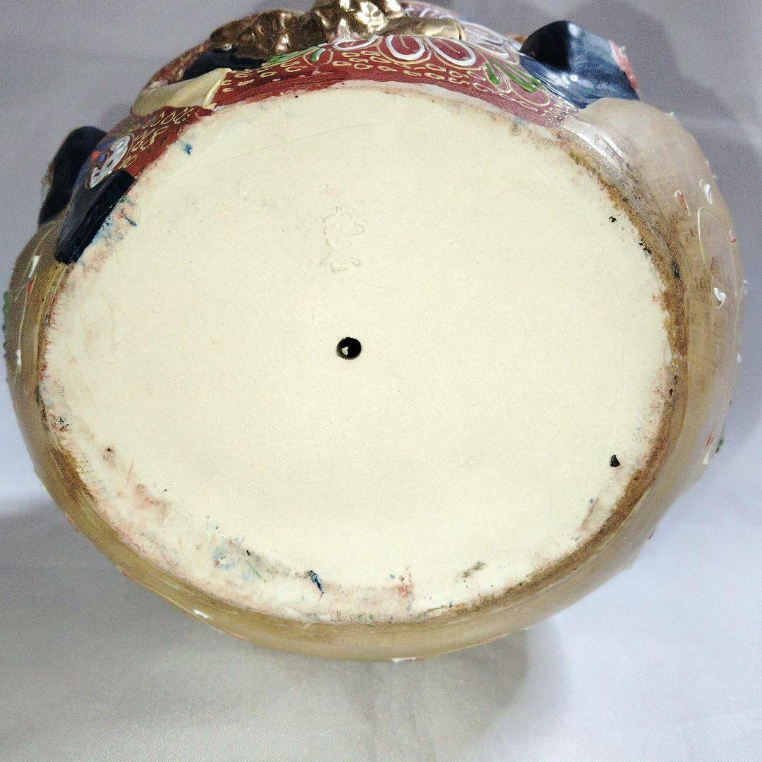 九谷焼 　布袋様　縁起物　 骨董　陶芸　 置物　 古美術　七福神　染付金彩