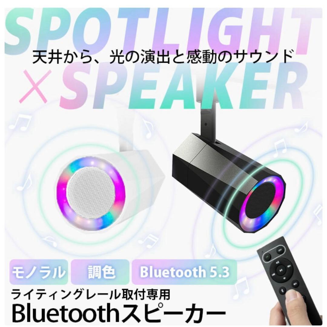 Bluetoothスピーカー 2台セット ダクトレール用（カラー：白）