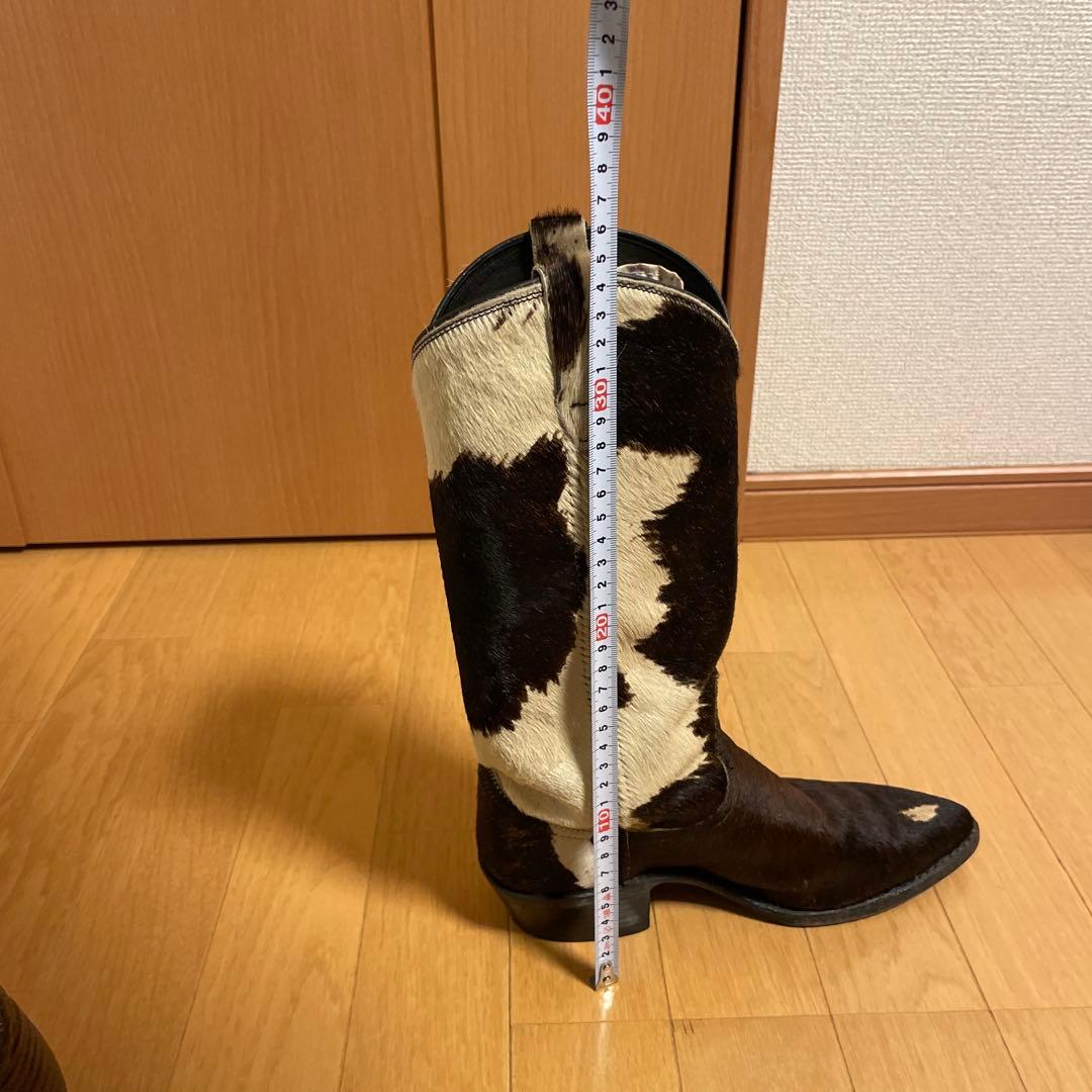 ウエスタンブーツ 牛革 ブラウンホワイト