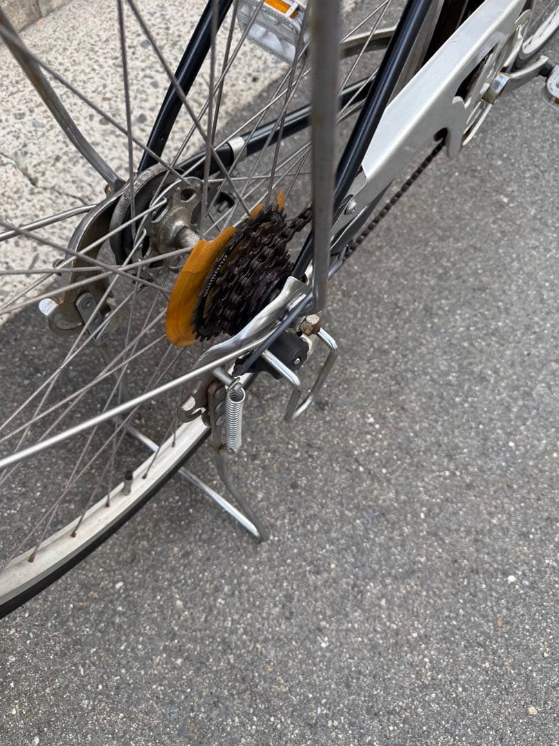 159 自転車 大阪市 【引取り限定】 美品 27インチ 変速付き