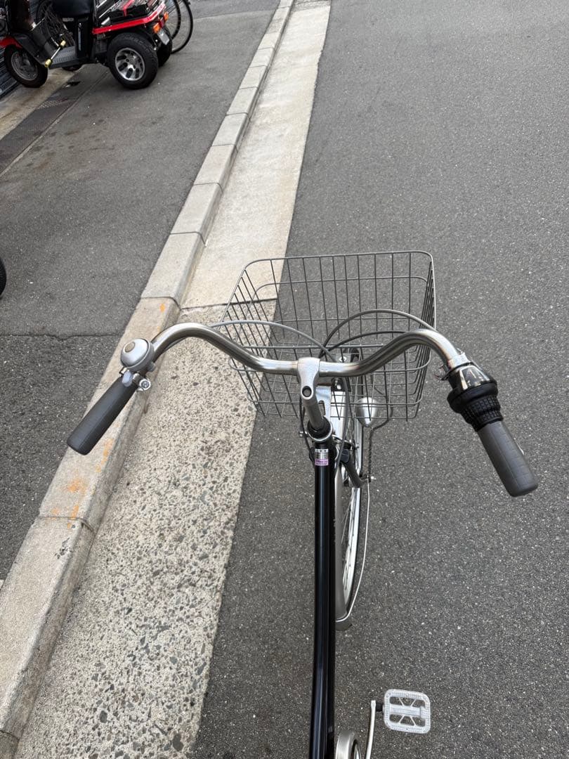 159 自転車 大阪市 【引取り限定】 美品 27インチ 変速付き