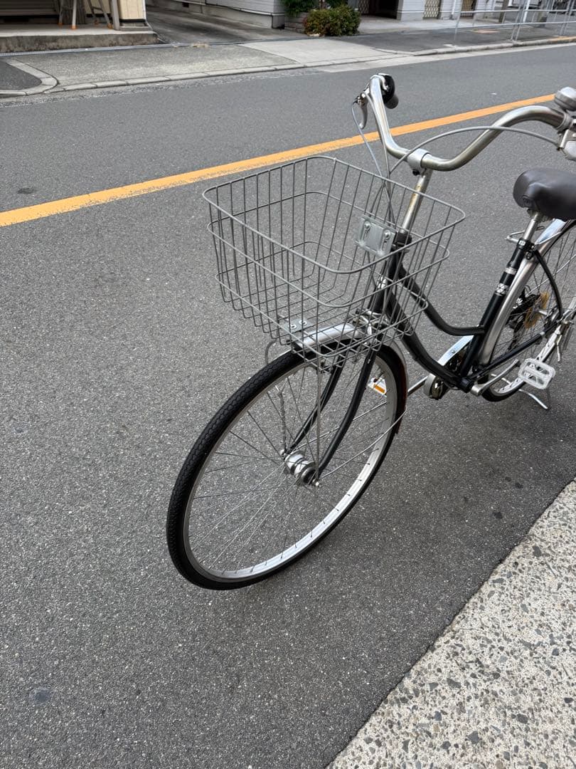 159 自転車 大阪市 【引取り限定】 美品 27インチ 変速付き