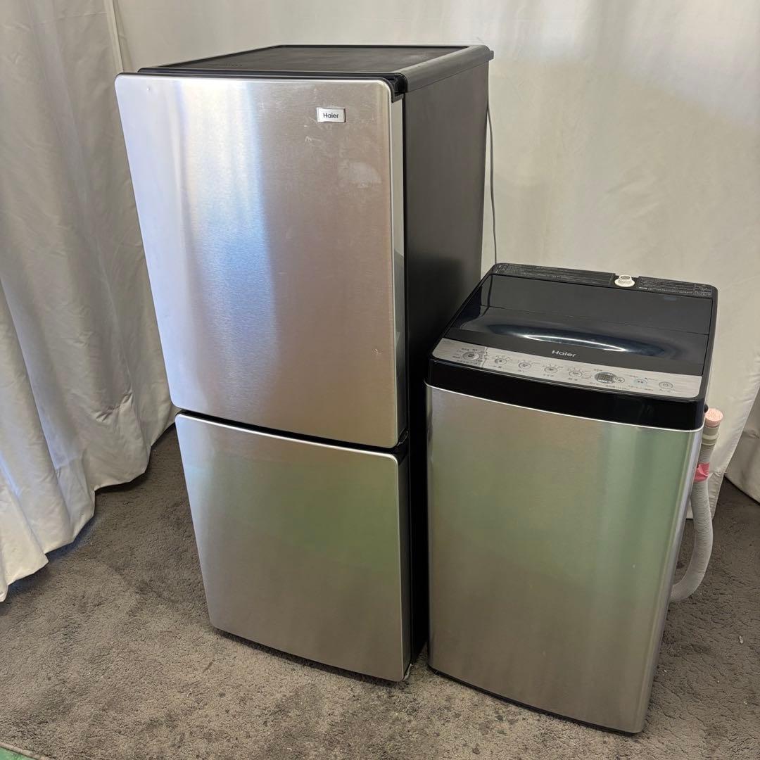 74❤️　冷蔵庫　洗濯機　Haier　一人暮らし　単身セット　安い　綺麗　設置無料