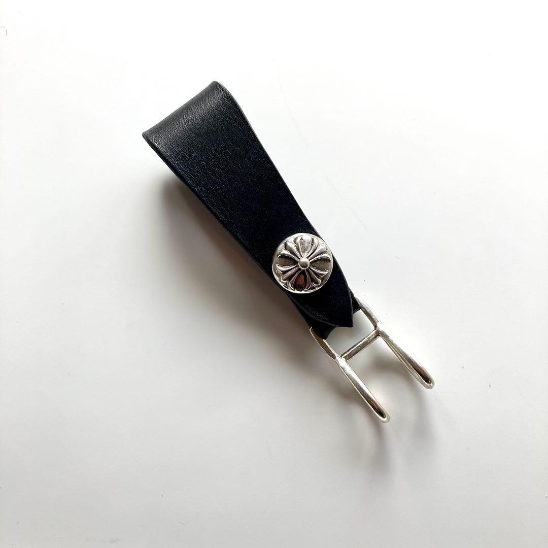 シルバー925 クロスボール レザーベルトループ BWL 新品 リンク部分メッキ