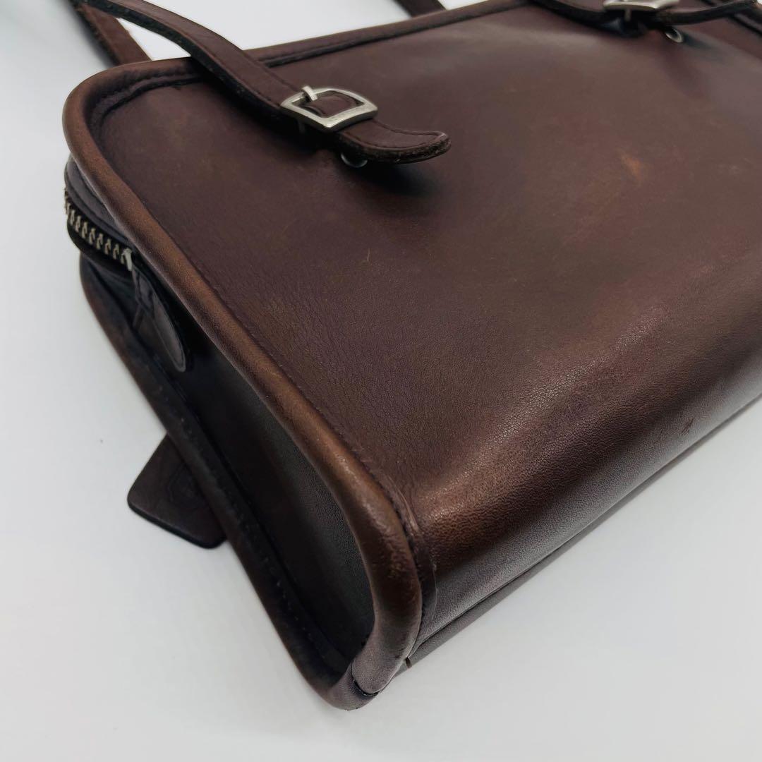 オールドコーチ　ショルダーバッグ　 希少9051 USA製 ブラウン