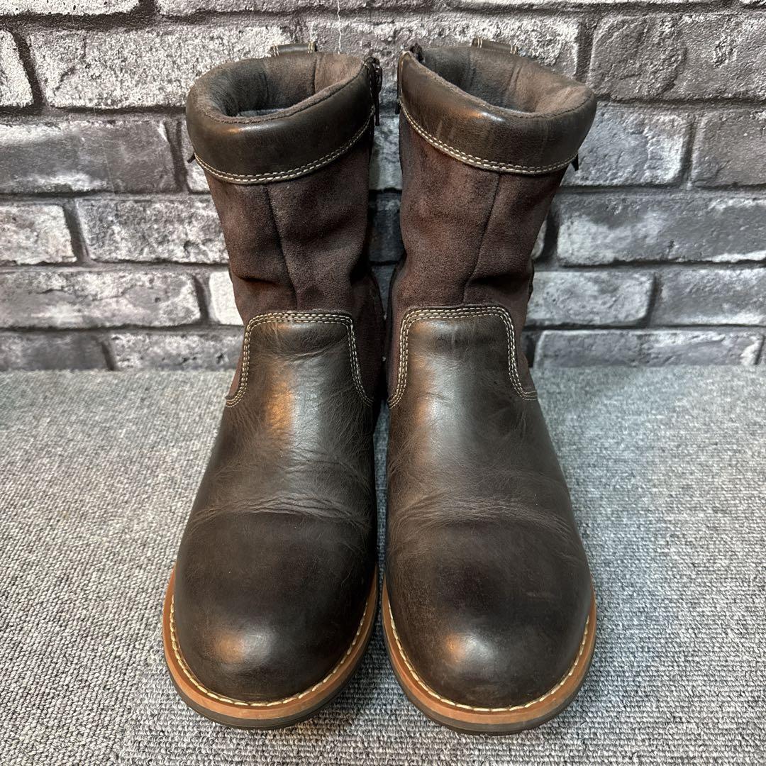 クラークス ブーツ ツートンカラー サイドジップ ゴアテックス 7.5