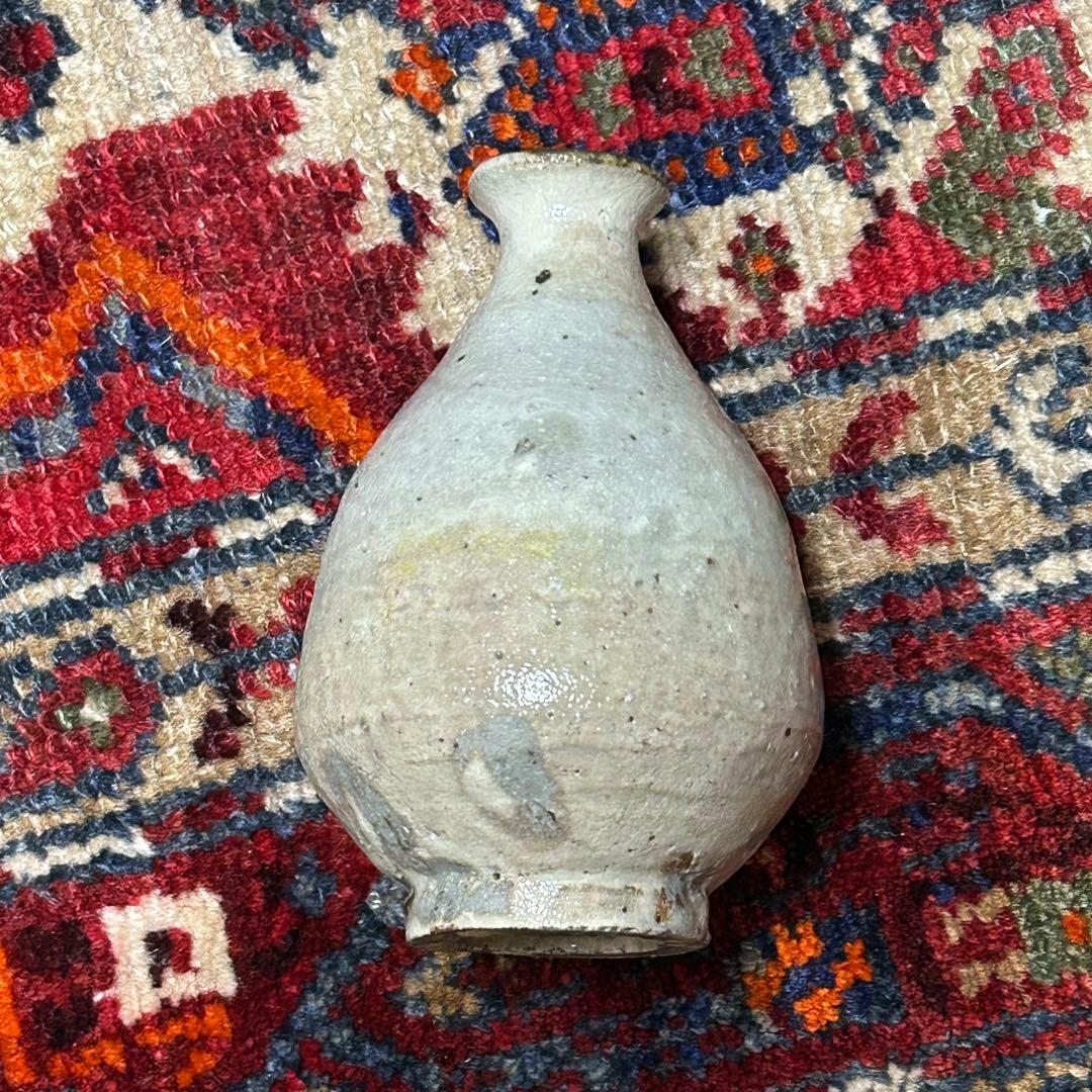 大吉さん　泥牛作品　粉引徳利