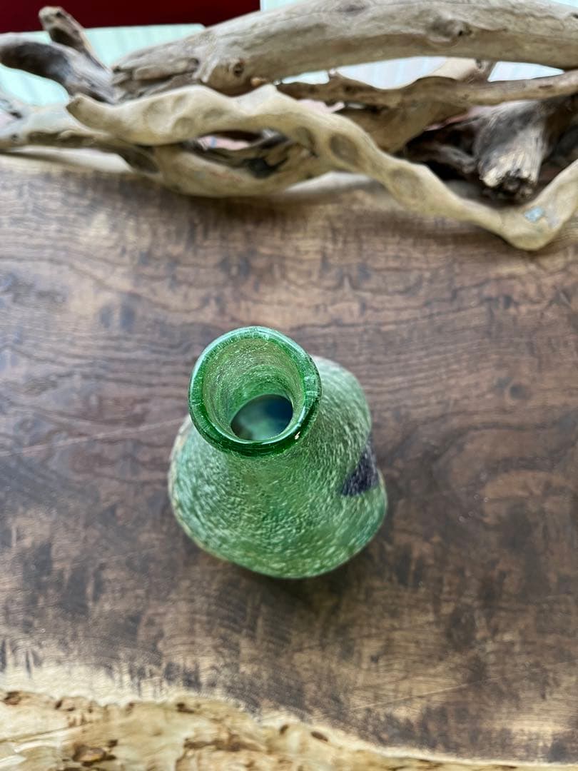 希少！／稲嶺盛吉／花瓶／琉球ガラス／民芸品【未使用品】