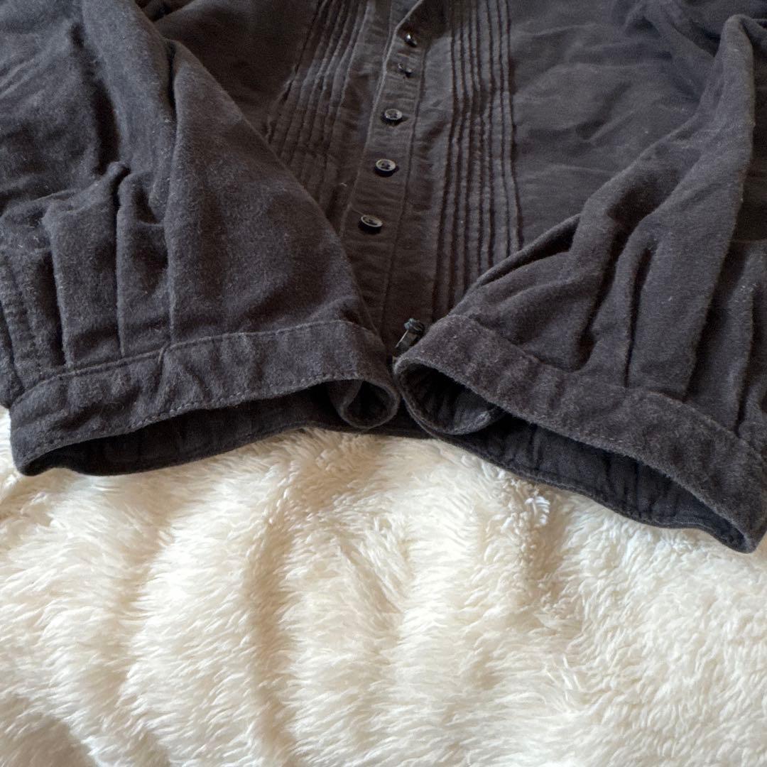 KAPITALキャピタル希少 スミクロプリーツ長袖シャツジャケット