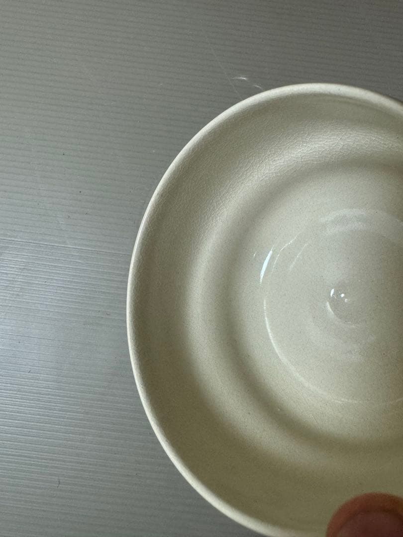 2883 九谷焼　色絵草花　茶碗　未使用