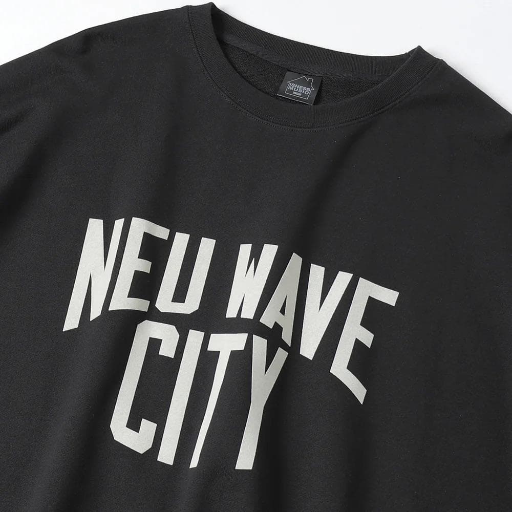 新品 イズネスミュージック NEU WAVEスウェット ブラック　イズネス