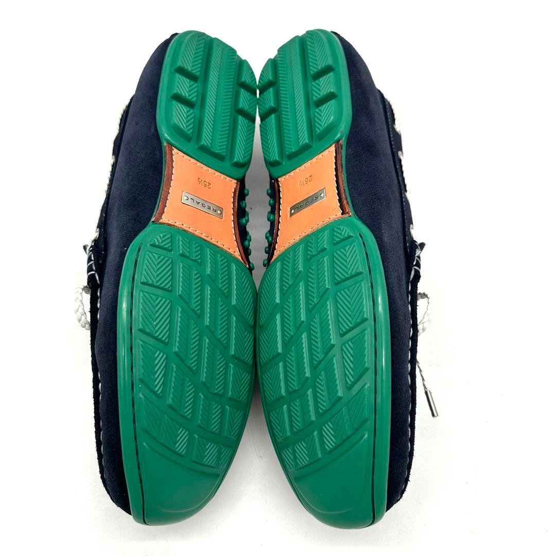 〈美品〉REGAL リーガル【25.5cm】ドライビングシューズ ネイビー