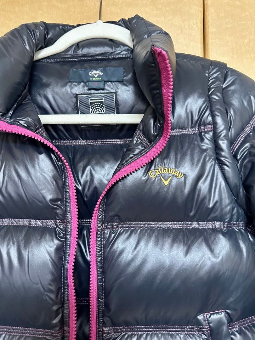 キャロウェイ ダウンジャケット ベスト 2way ゴルフ M 黒