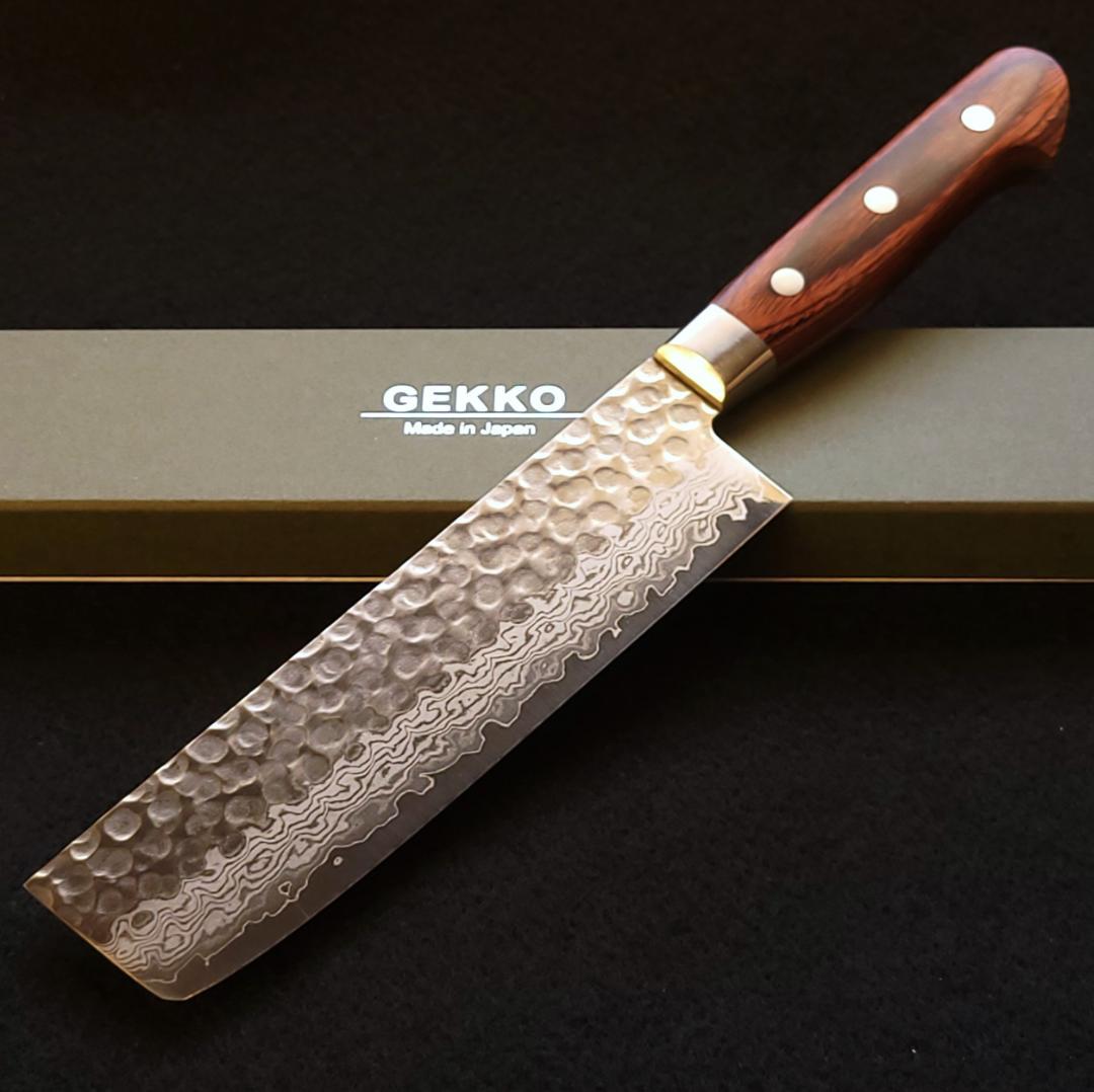 J*C様 VG10 ダマスカス 菜切（万能）包丁165mm G1707E 月光作