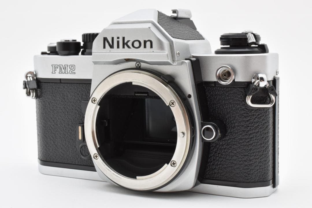 超美品 ニコン NEW FM2 シルバー フィルム モルト新品交換済 M871