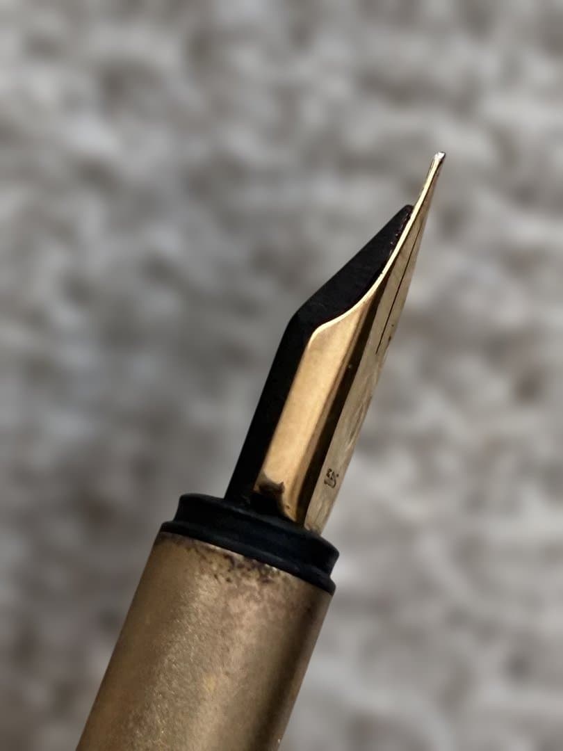 ◾️MONT BLANC モンブラン◾️ノブレス万年筆◾️ゴールド◾️化粧箱、冊子付◾️