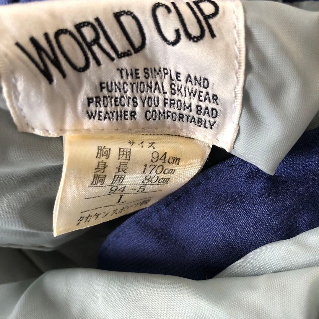 ネイビー スキーウェア M 中綿入り ジャケットとパンツセット