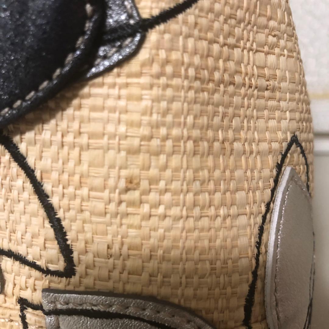 COACHストロートートバッグ　フラワーハンプトンズ