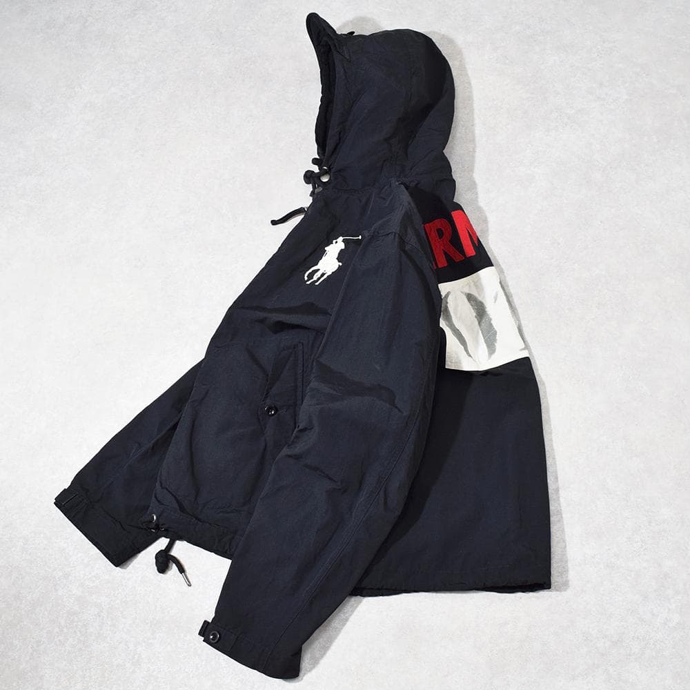 00s ラルフローレン GERMANY ビッグポニー デッキパーカー XL 黒