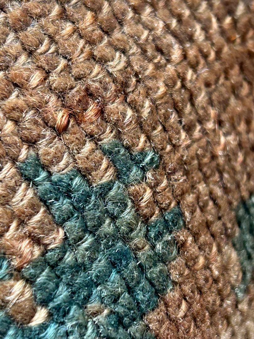 レア柄　Sunset Brown トルコ　ヴィンテージラグ　トルコラグ