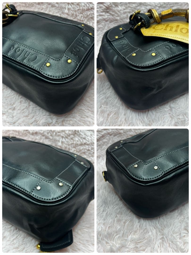 Chloe クロエ エデン ショルダーバッグ レザー ブラック