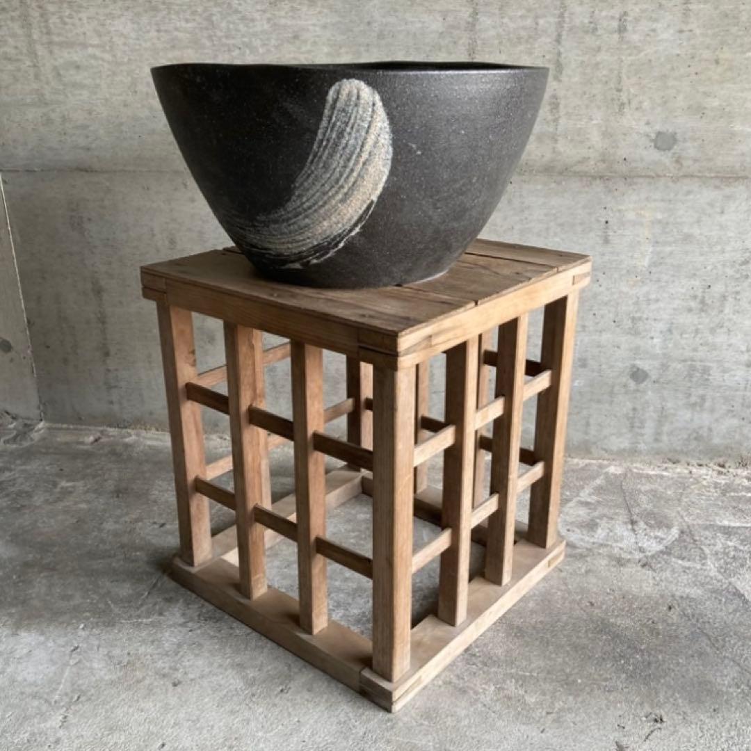 信楽焼 睡蓮鉢 めだか鉢 金魚 水鉢 植物 花器 大型 深鉢 緑色 和風 陶器