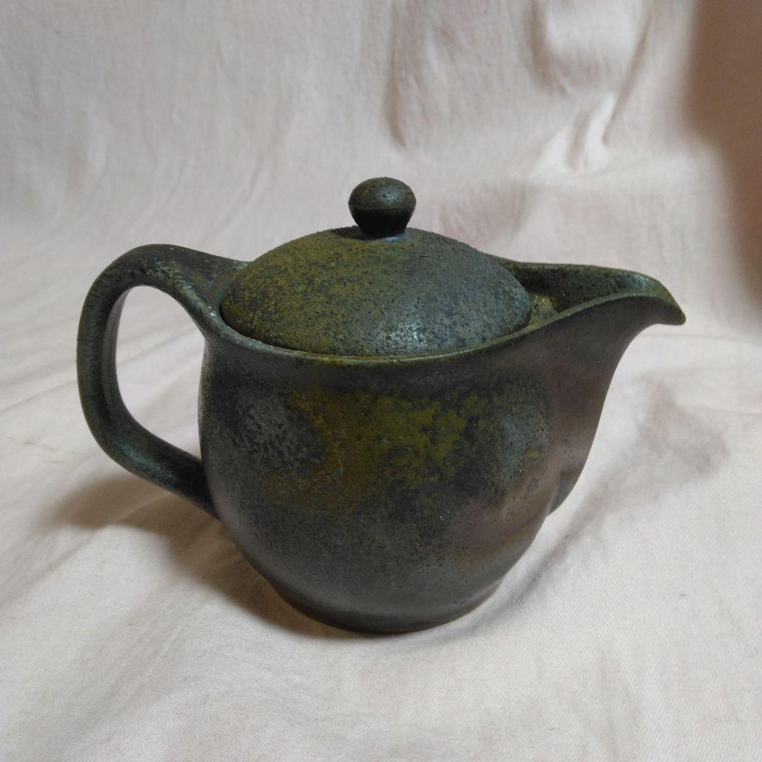 備前焼　小野田瑞穂作　備前急須