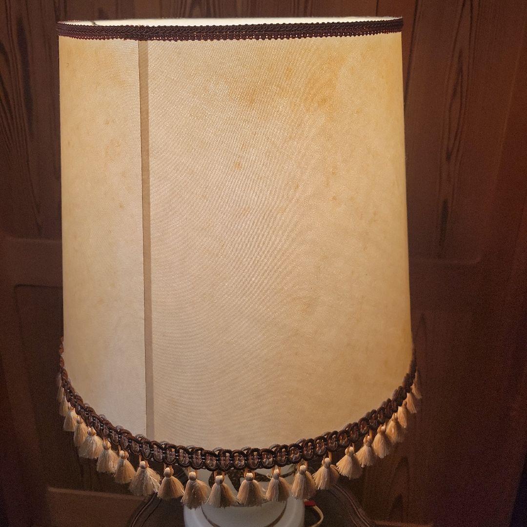 【長期保管品】スタンドライト 2灯式アンティークライト 昭和レトロ