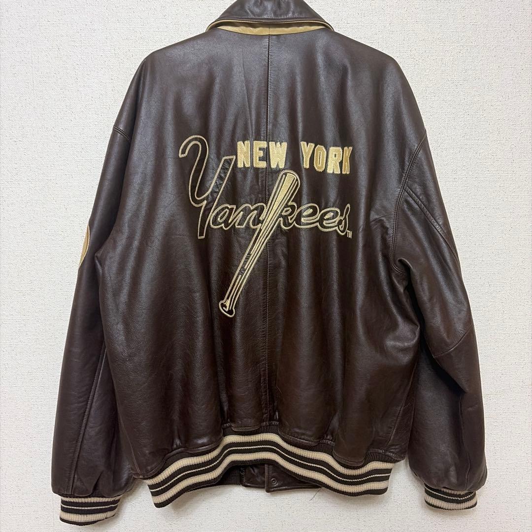 MLB公式 ニューヨーク・ヤンキース 本革レザージャケット