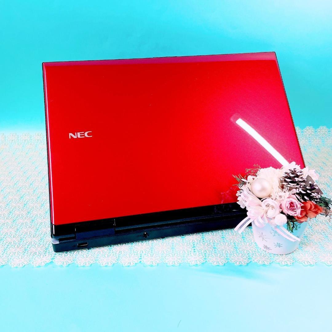美品✨️Corei7✨️おしゃれ赤❣️ノートパソコン！大容量1TBカメラ付きブルーレイ