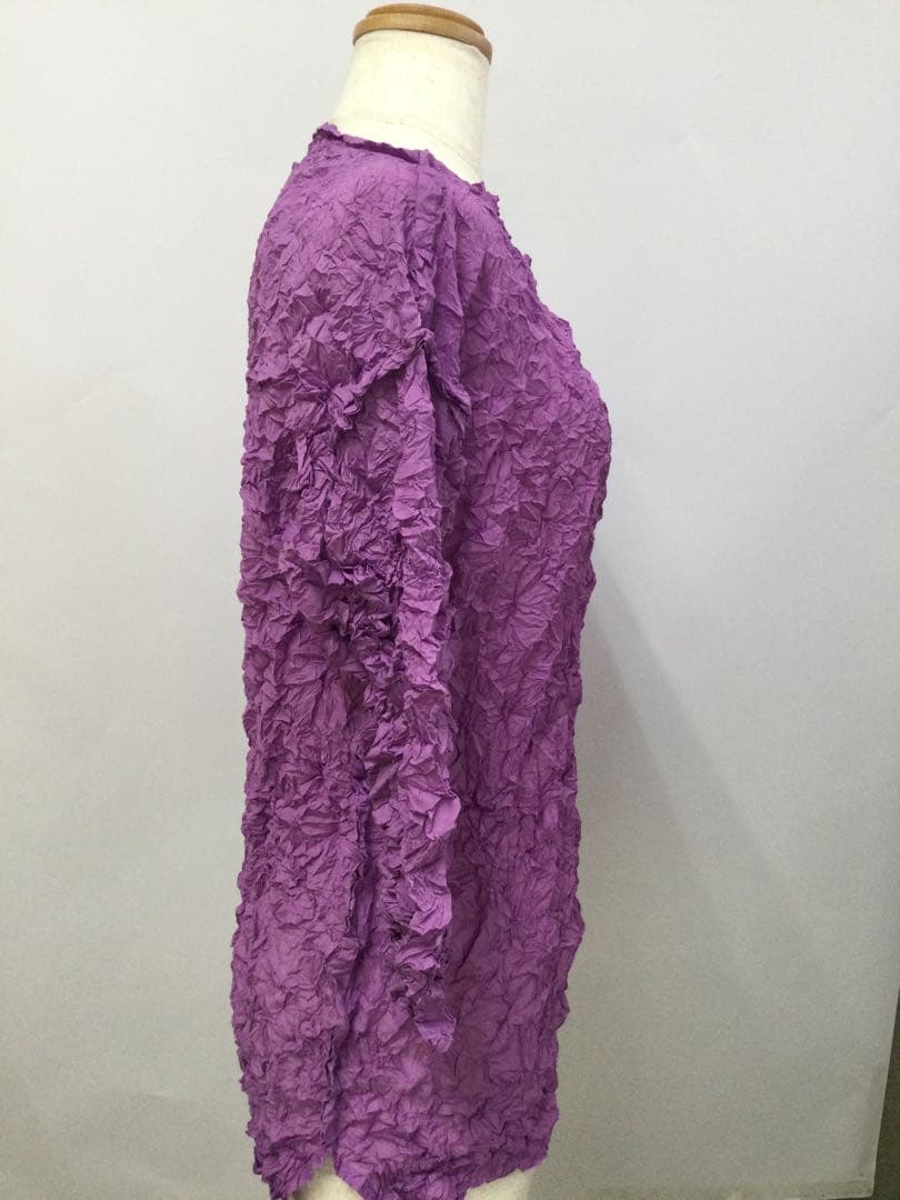 イッセイミヤケme メレンゲトップ長袖ブラウス