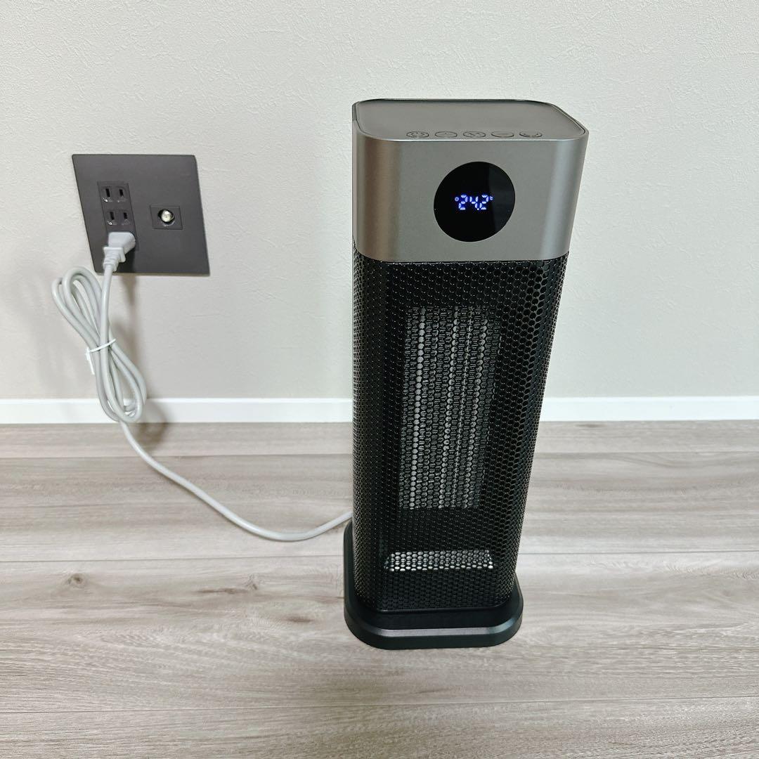 ♪ヒーター セラミックファンヒーター1200W 暖房器具 省エネ 首振り 足元