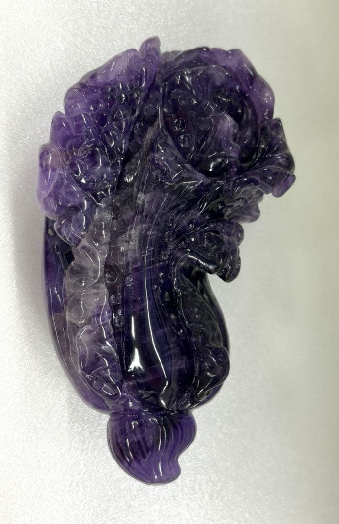 紫水晶　白菜　置物