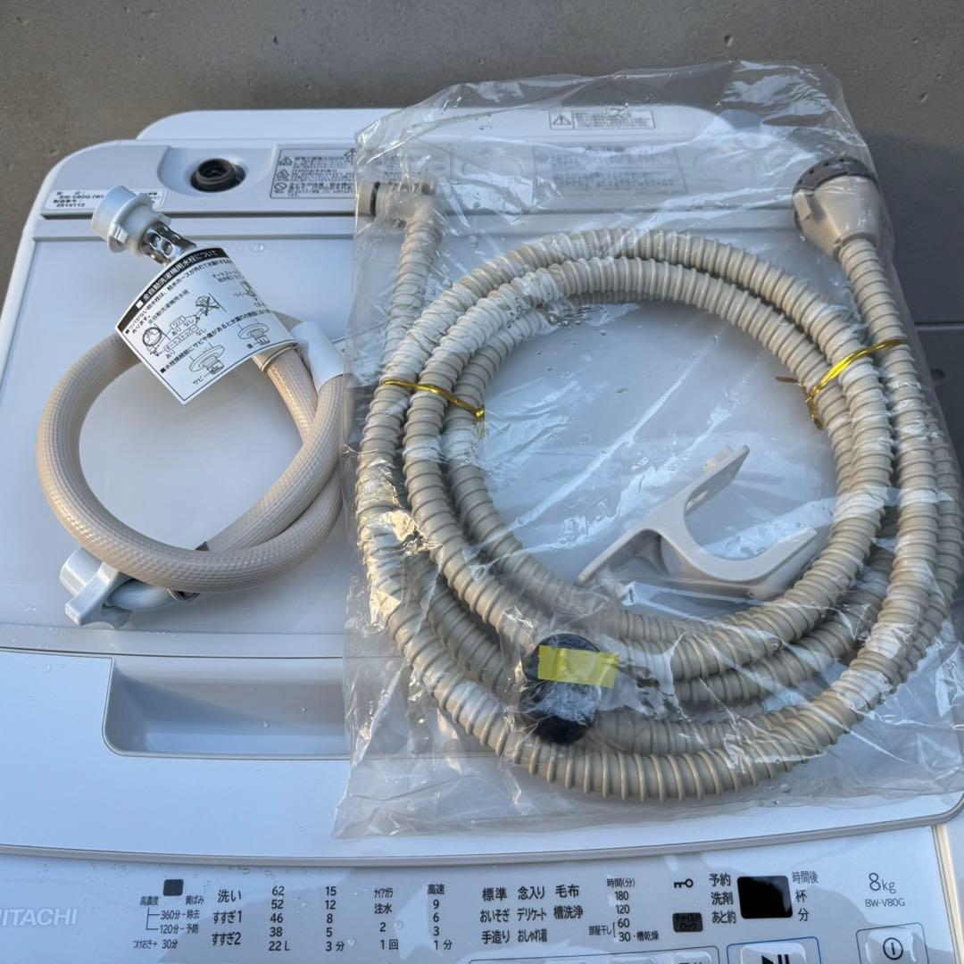 102⭐️2022年製美品★日立　洗濯機　8KG インバーター　一人暮らし