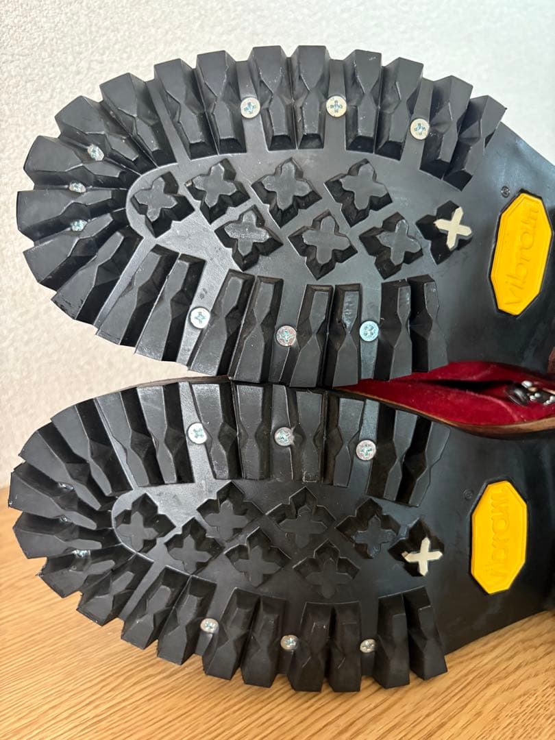 DELAY by win＆sonsスエードブーツ sizeＭ/レッドサイドジップ