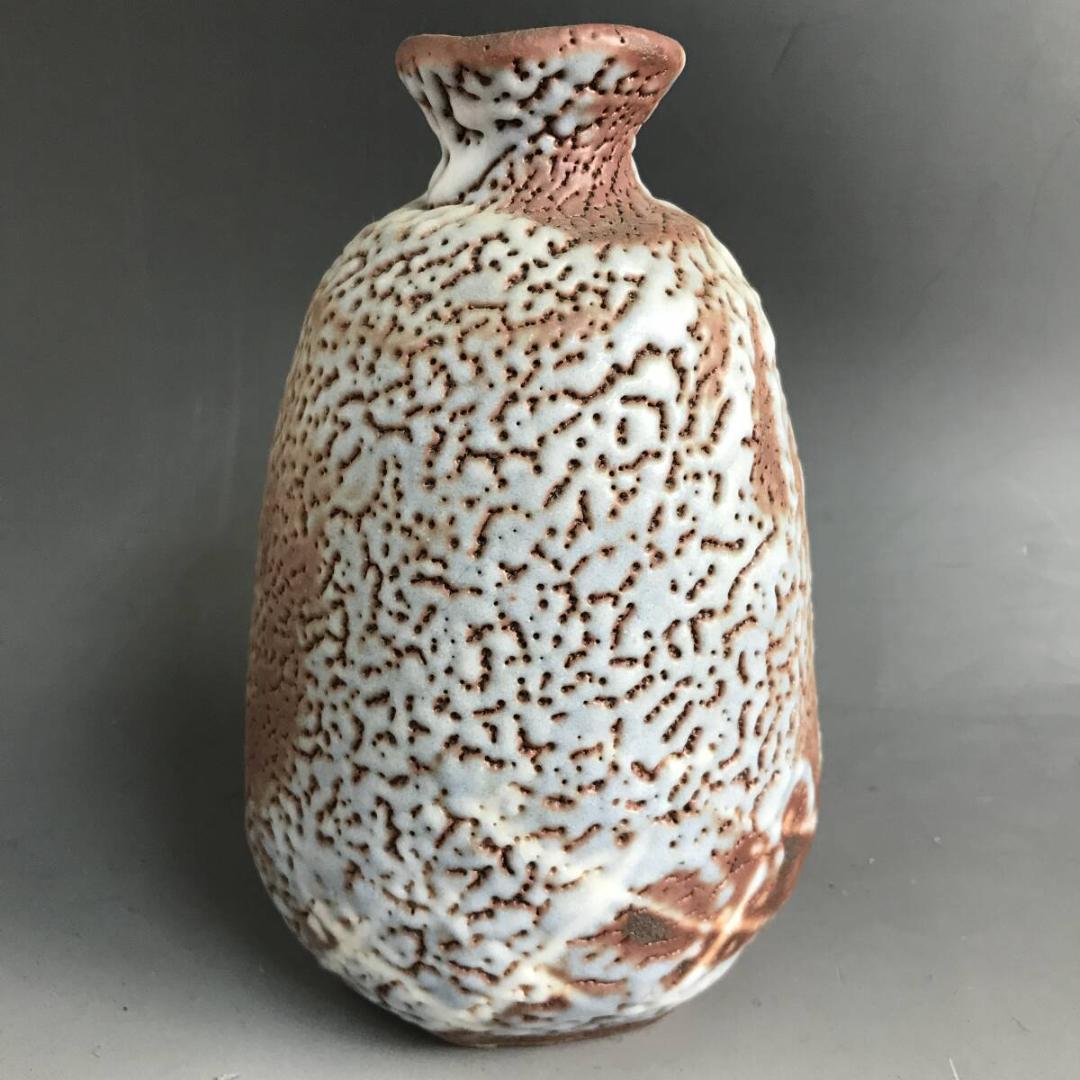 加藤豊久 志野徳利 花入 銘有 酒器 花瓶 花器 一輪差し とっくり