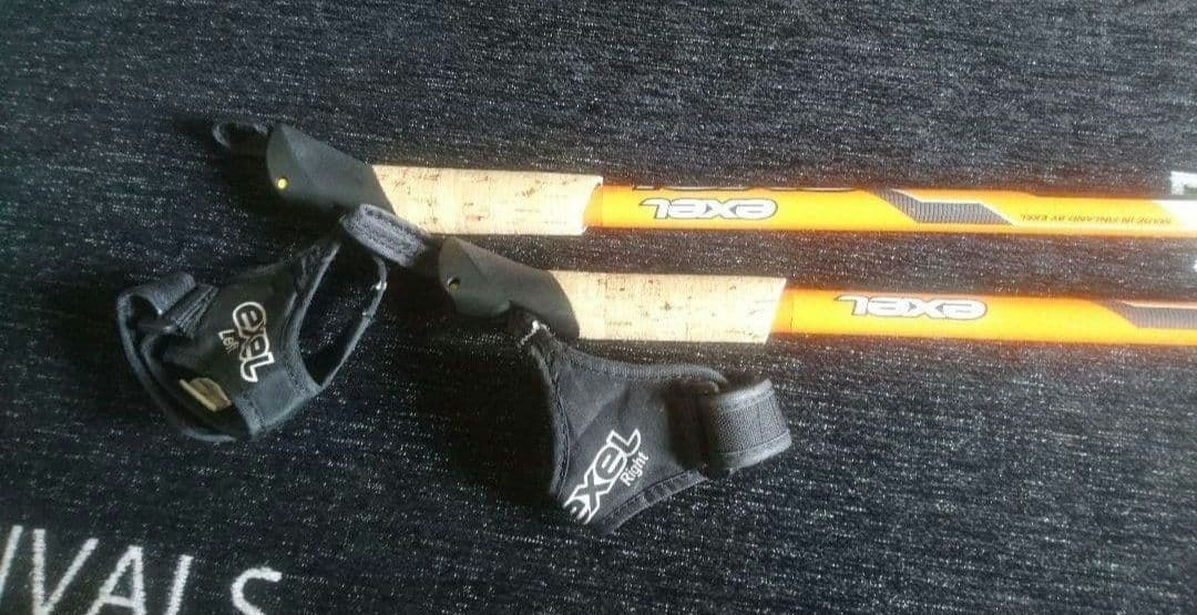 exel クロスカントリースキー ポール 130cm オレンジ