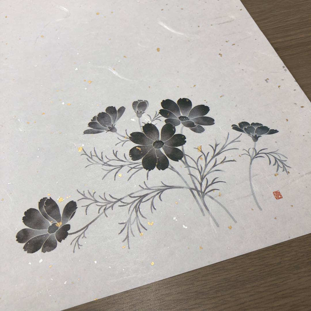 1000枚　☆尺三金銀淡墨まっと☆　コスモス　業務用　飲食店　ホテル　旅館