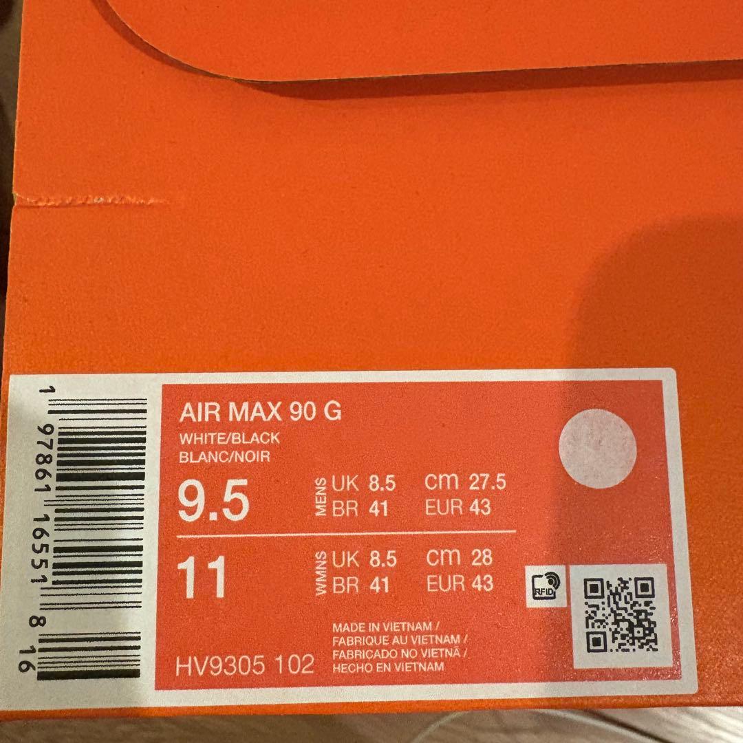 定価以下 nike airmax90 G エアマックス90 ゴルフ 27.5