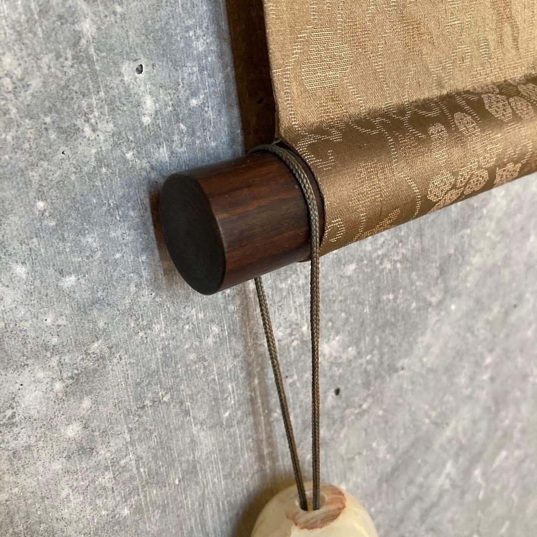 ☆掛軸☆宮本武蔵☆枯木鳴鵙図☆重要文化財☆風鎮セット【送料無料】