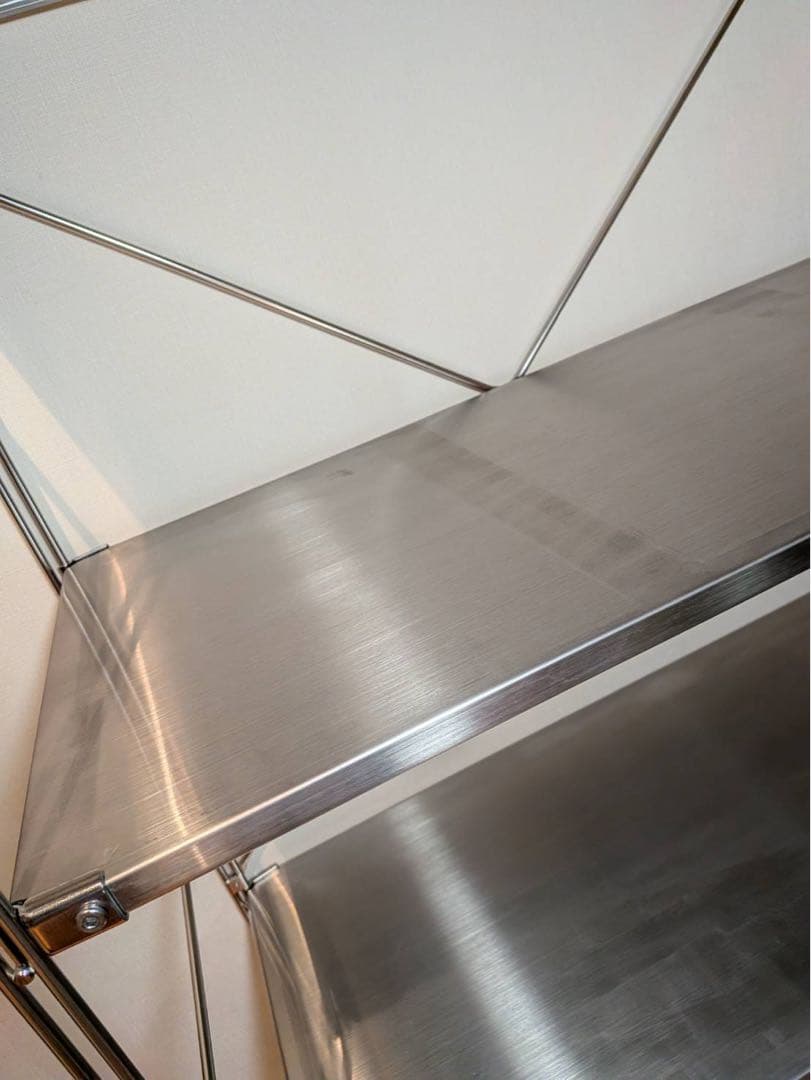 ■送料込■無印良品 ステンレスユニットシェルフ 棚 収納 アイアン家具