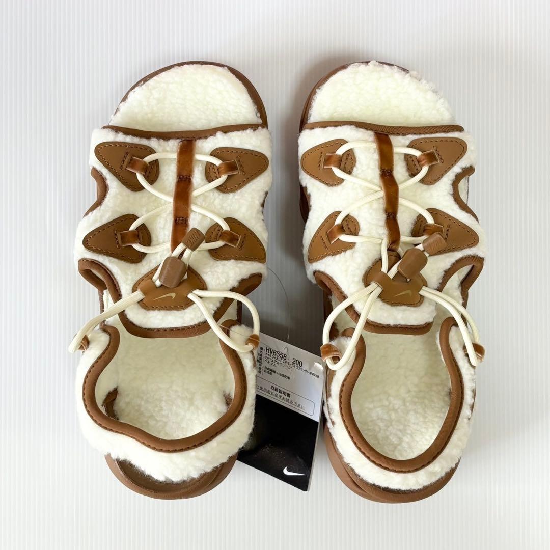 新品未使用　NIKE エアマックスココ　ファー　ボア　サンダル　25cm 茶